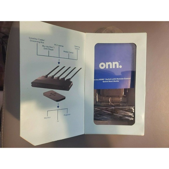 Watch Onn. 4-Device HDMI Switch With Remote Control. NIB - Picture 2 of 3